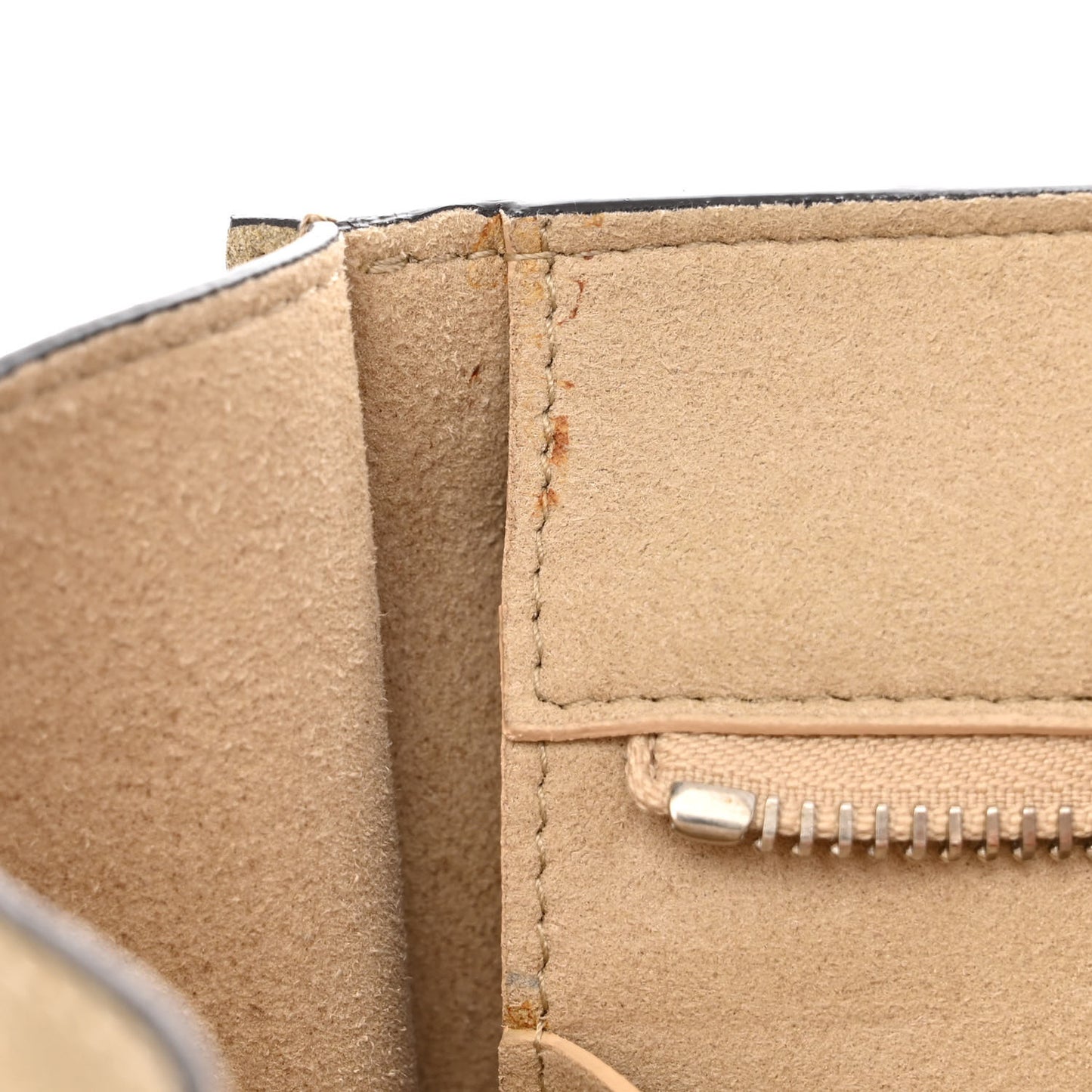 Suede Calfskin Lambskin Medium Shark Lock Satchel Taupe