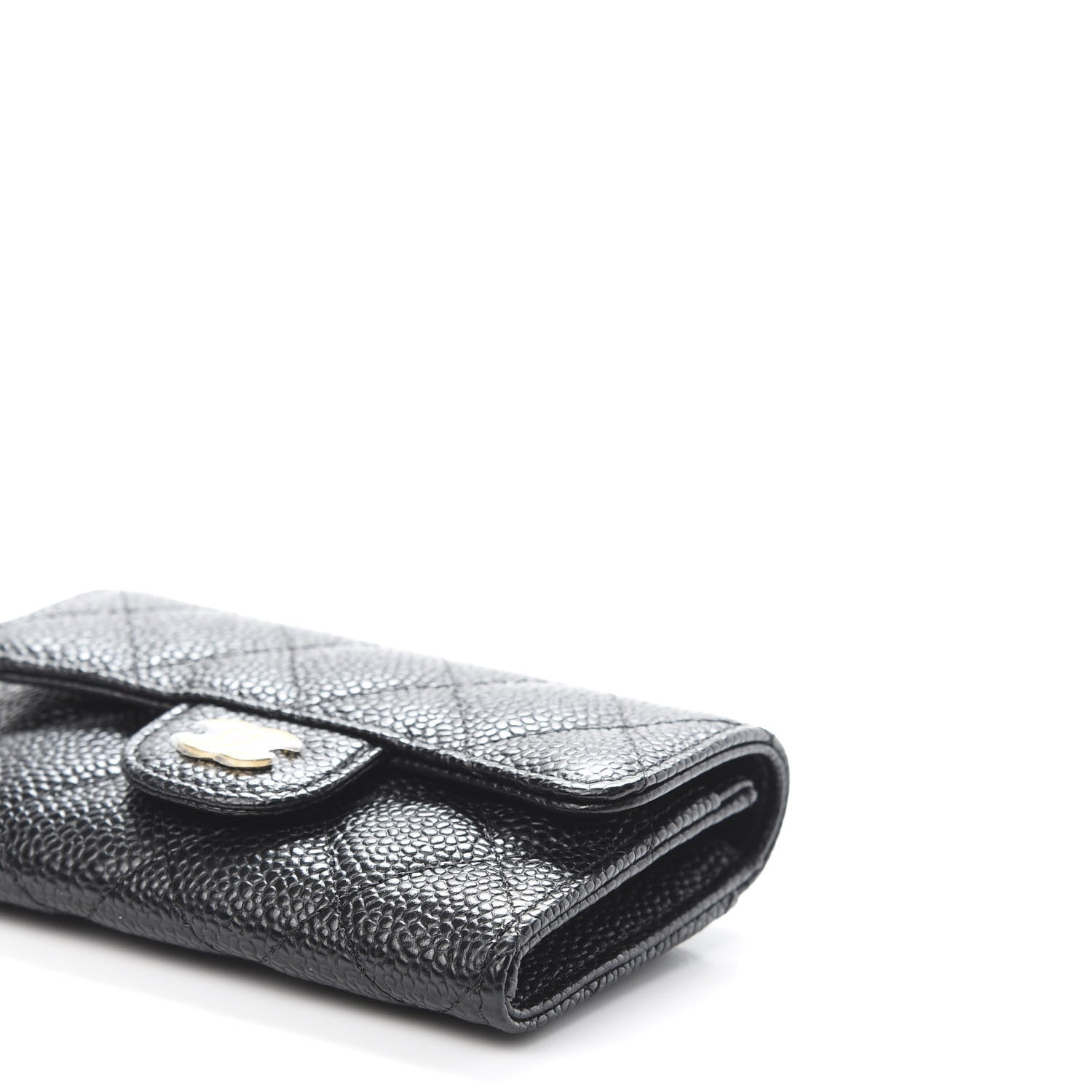 Chanel Caviar Quilted Flap Card Holder Wallet Black 7 of 11