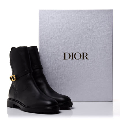 Christian Dior Calfskin Empreinte Ankle Boot 38.5 Black 11 of 11