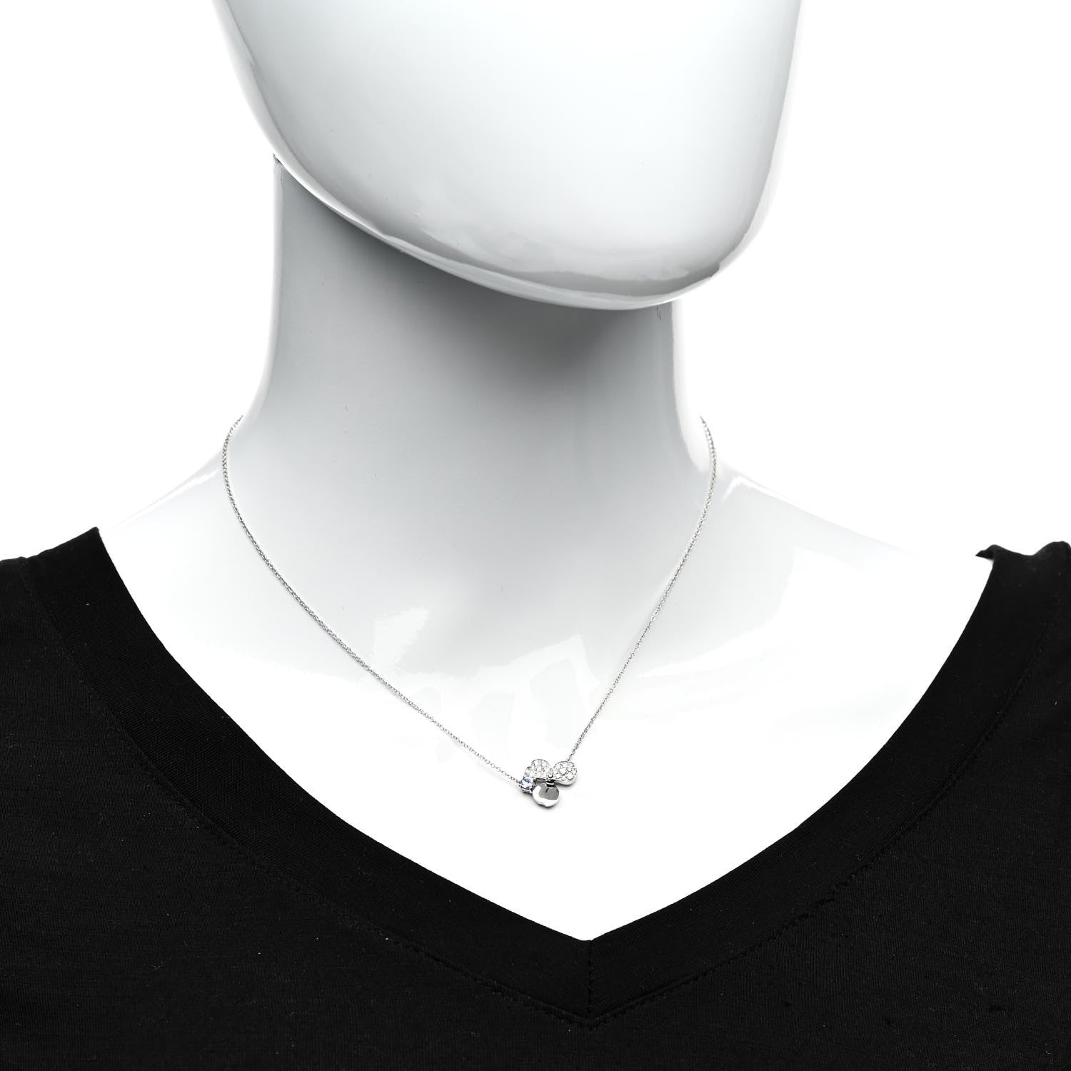 Tiffany Platinum Diamond Tanzanite Paper Flowers Pendant Necklace 2 of 5