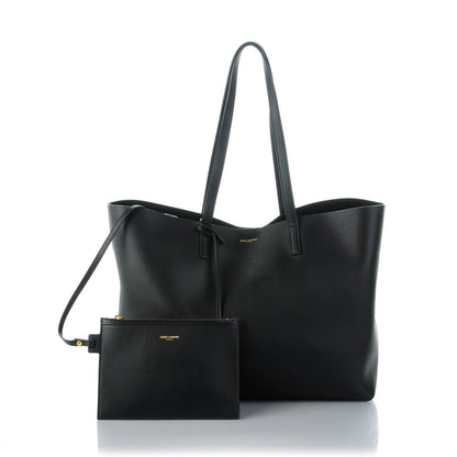 Saint Laurent Calfskin Large Shopping Tote Black 3 of 9