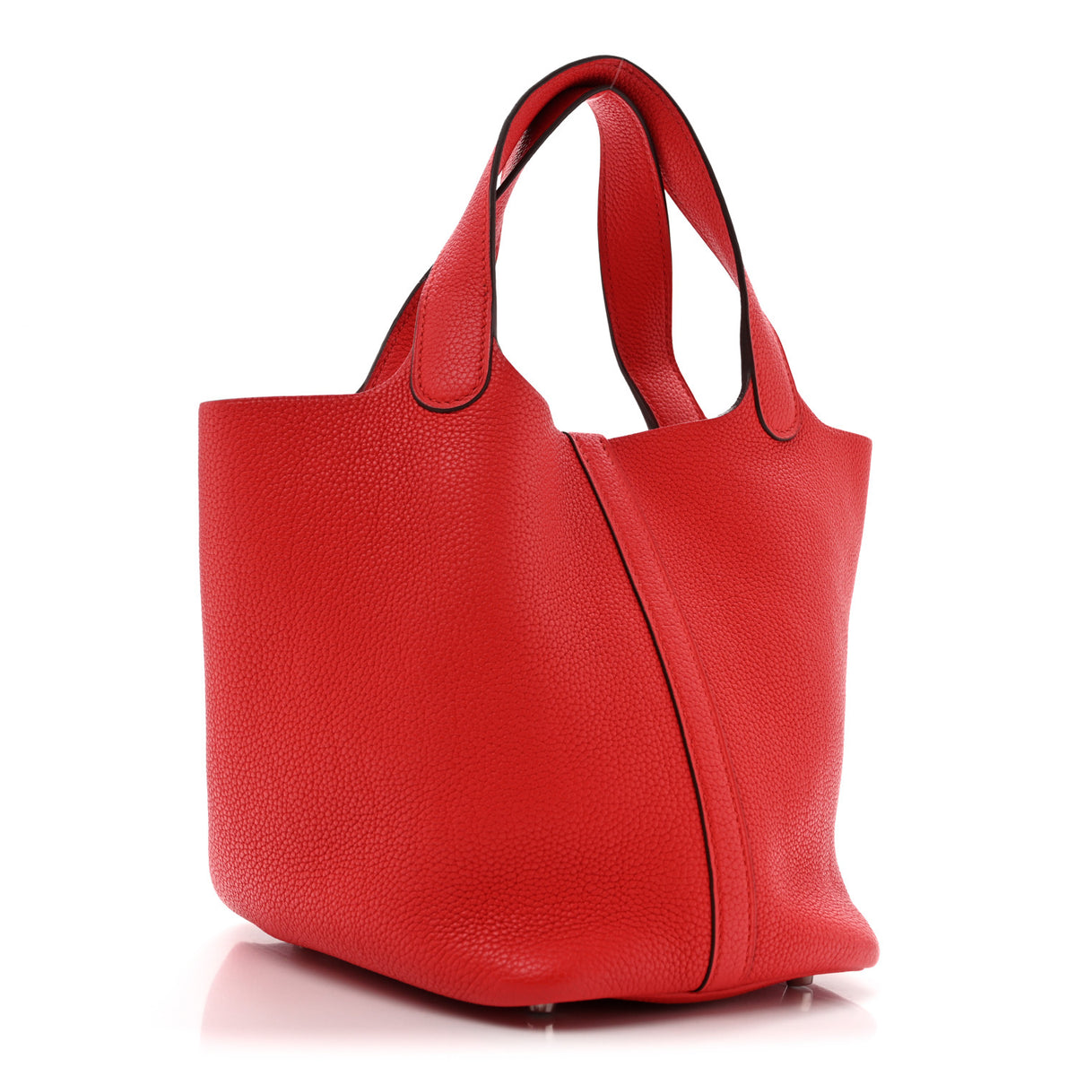 Hermes Taurillon Maurice Picotin Lock 18 PM Rouge Piment 3 of 12