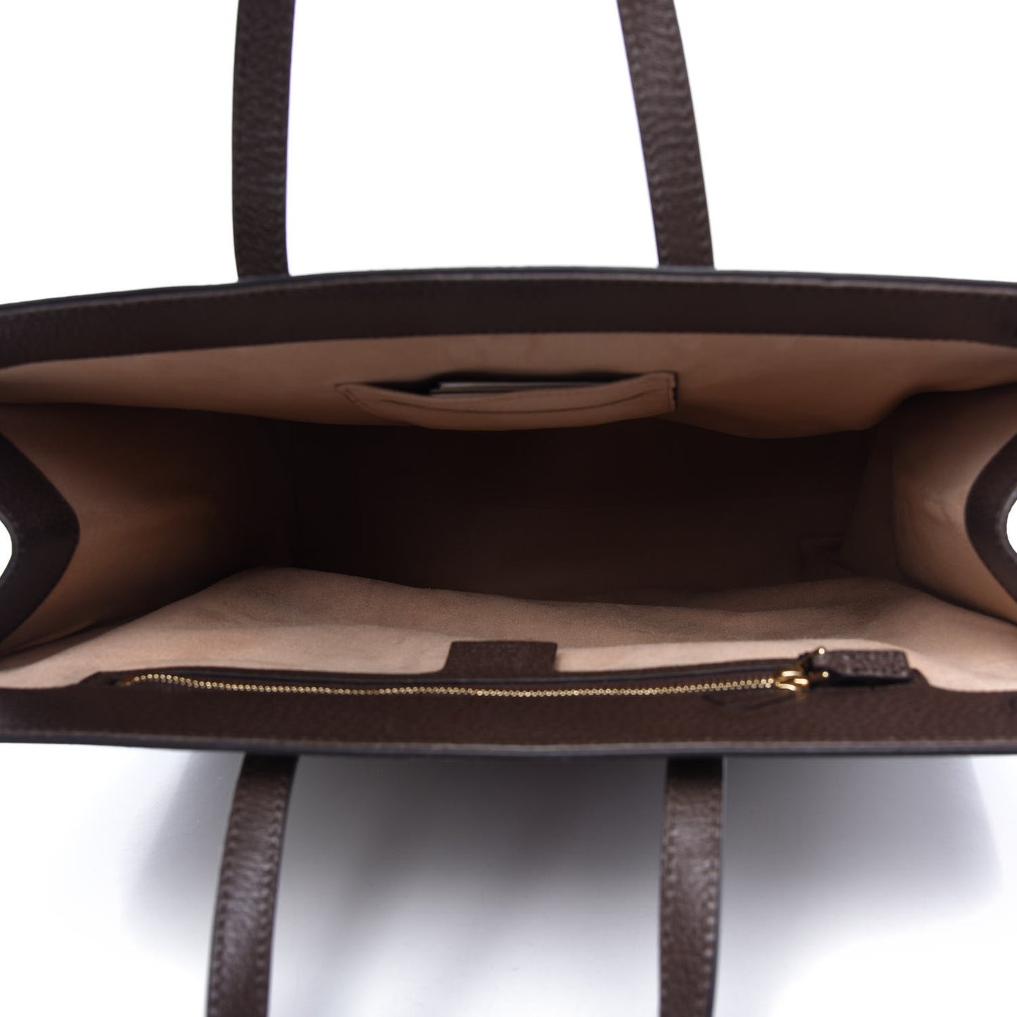 GG Supreme Monogram Web Ophidia Vertical Tote Brown
