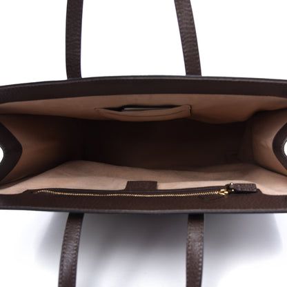 Gucci GG Supreme Monogram Web Ophidia Vertical Tote Brown 5 of 11