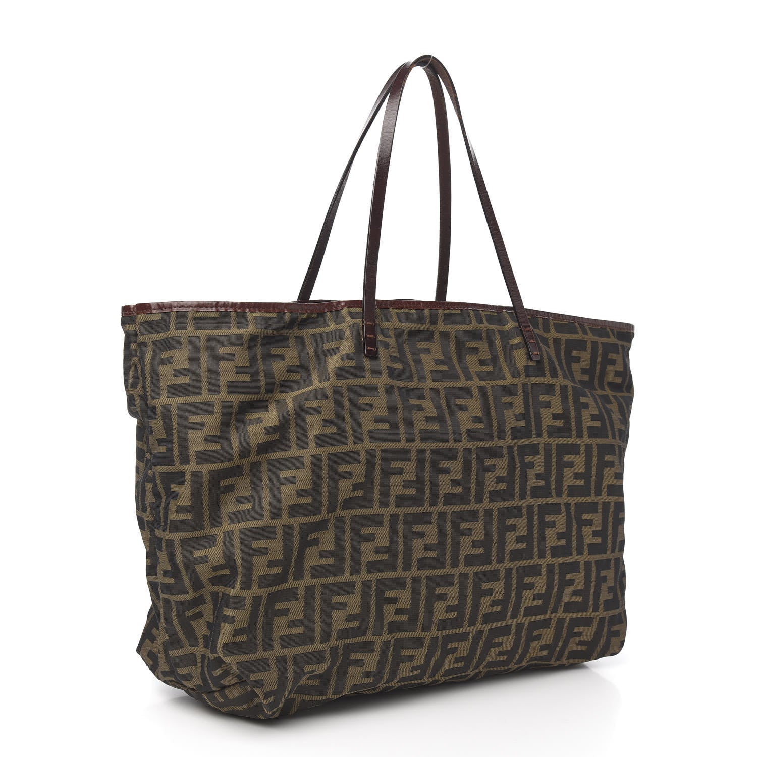 Fendi Zucca Medium Roll Tote Tobacco 3 of 9