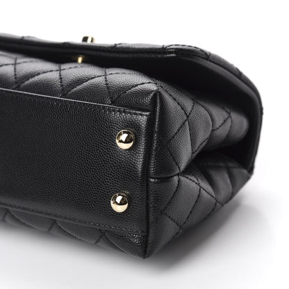 Chanel Caviar Quilted Extra Mini Coco Handle Flap Black 7 of 10