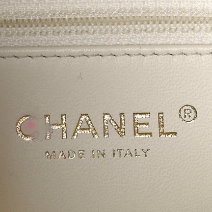 Chanel Caviar Quilted Grommet Embellished Small Piercing Chic Flap Bag Ivory 6 of 10