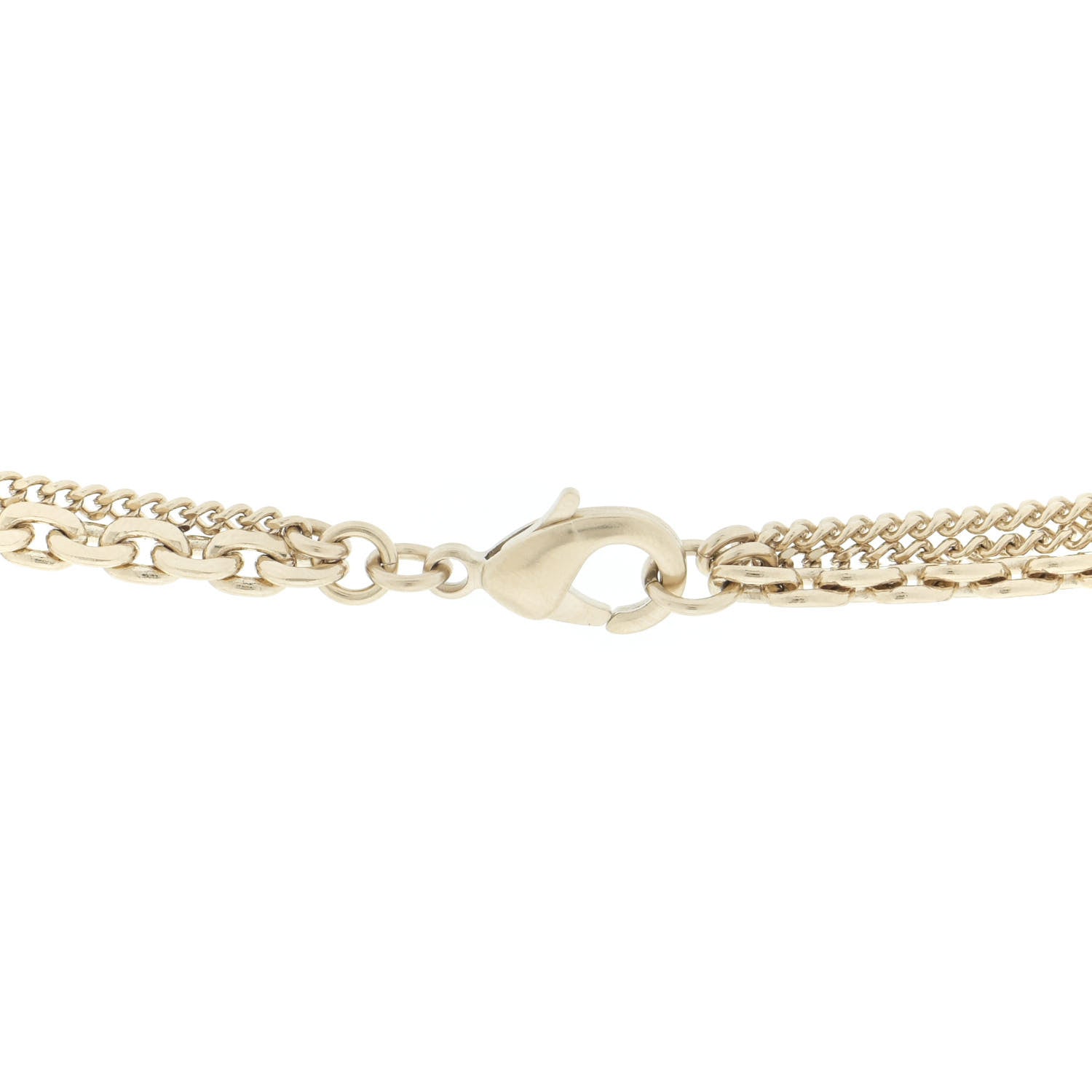 Chanel Crystal CC Multi Strand Chain Necklace Gold 5 of 7