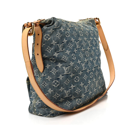 Louis Vuitton Denim Baggy GM Blue 2 of 8