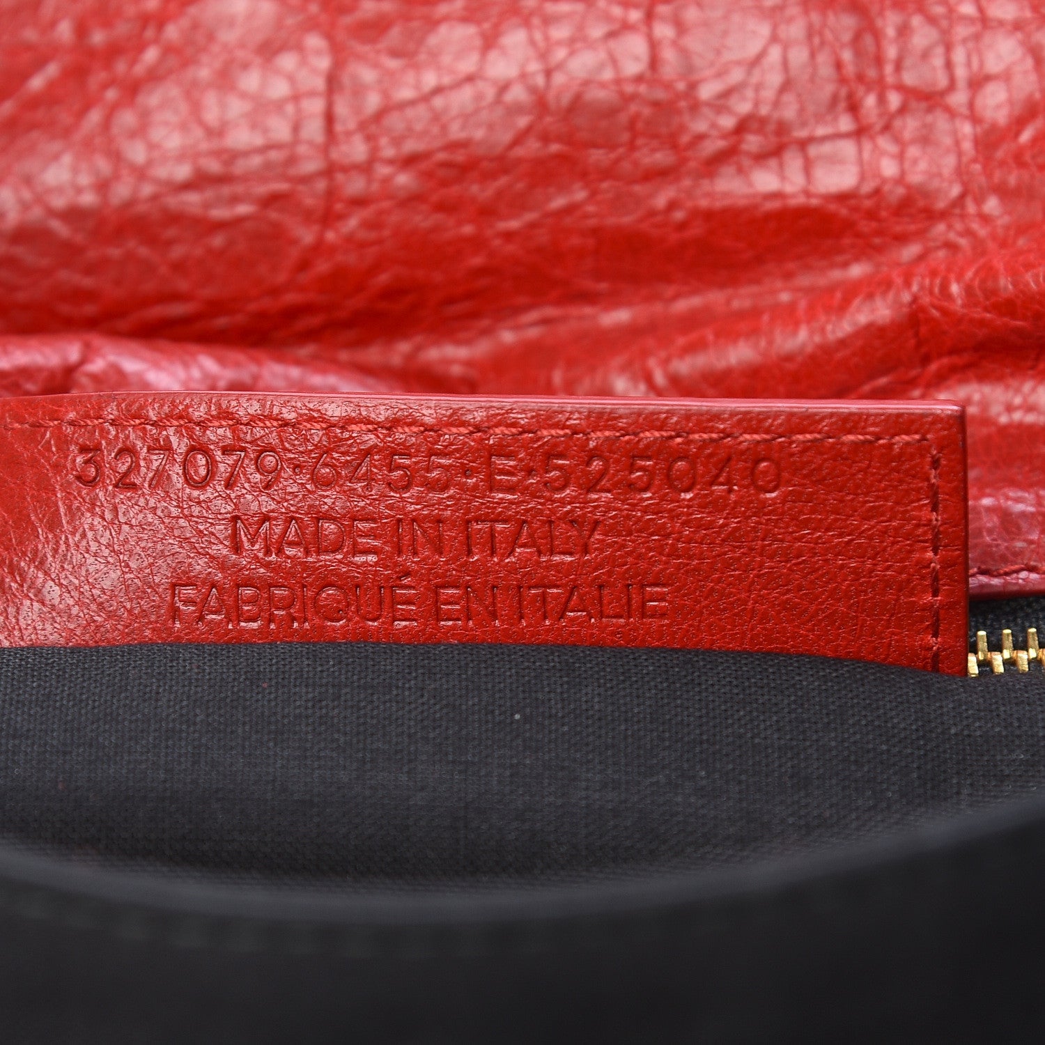 Balenciaga Agneau Giant 12 Gold Hardware Envelope Strap Clutch Rouge Lipstick 7 of 10