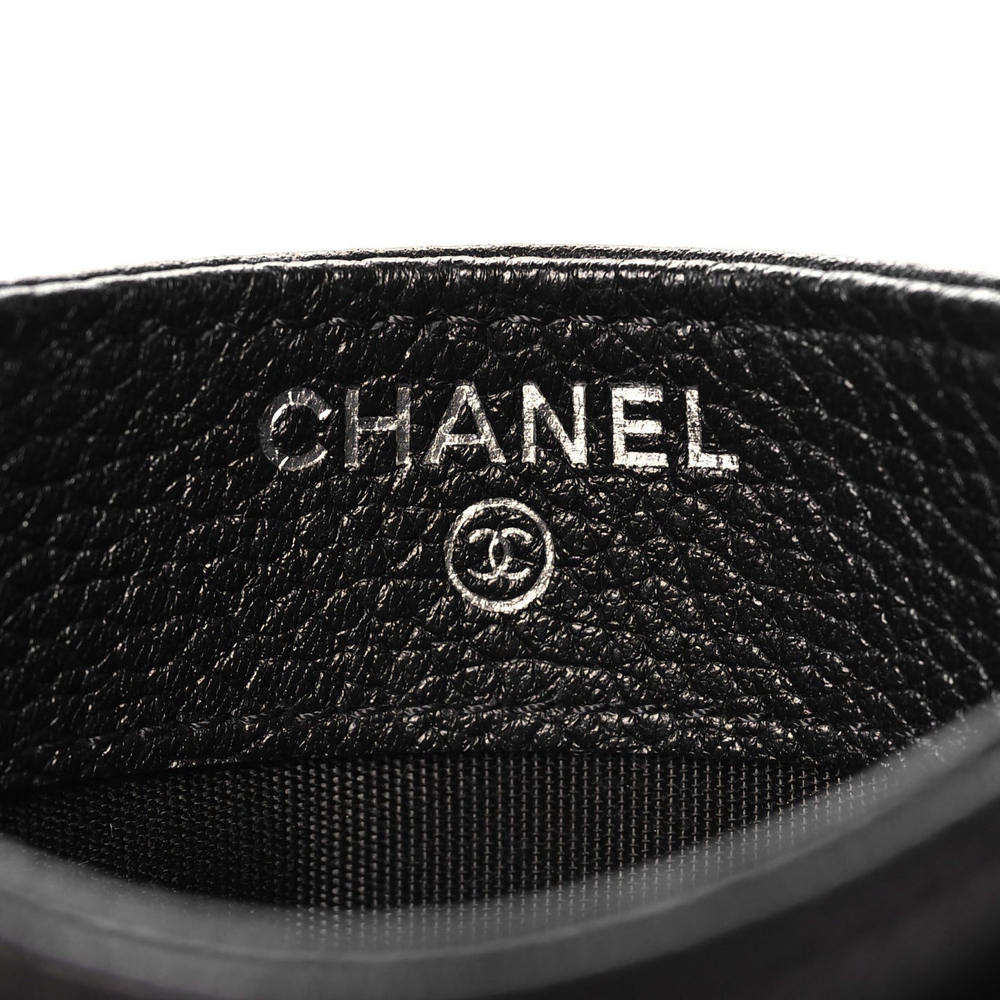 Grained Calfskin CC Card Holder Black