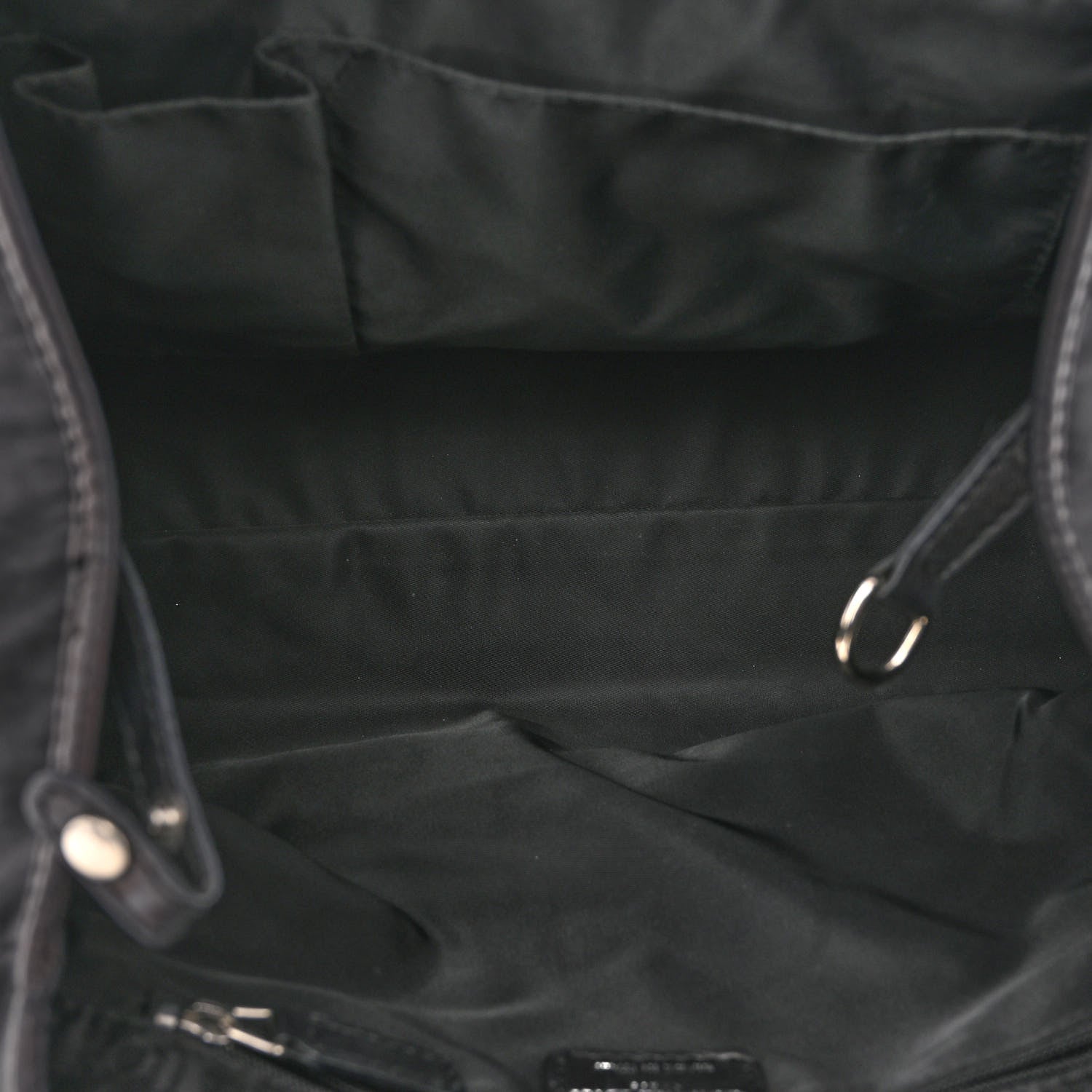 Christian Dior Nylon Monogram Medium Lovely Tote Black 5 of 9