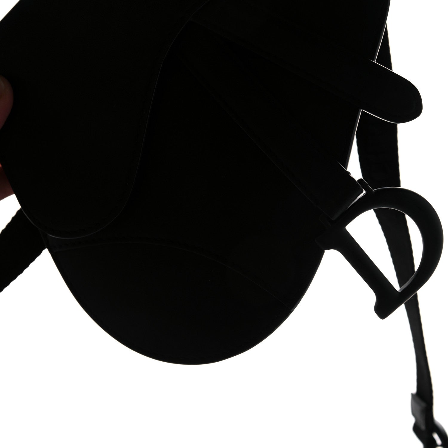 Christian Dior Ultra Matte Calfskin Saddle Belt Bag Black 10 of 11