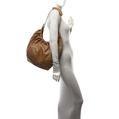 Loewe Mellow Nappa Medium Squeeze Bag Oak 2 of 9
