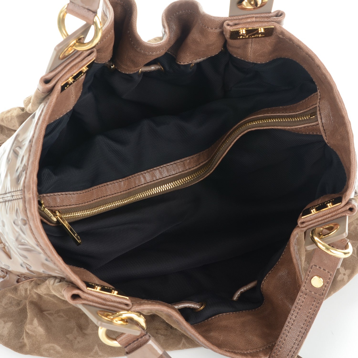 Louis Vuitton Suede Patent Monogram Irene Brown 5 of 7