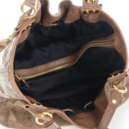 Louis Vuitton Suede Patent Monogram Irene Brown 5 of 7