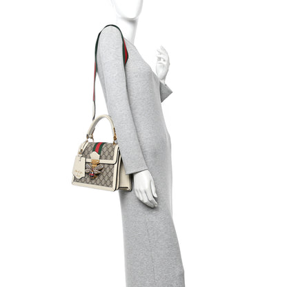 Gucci GG Supreme Monogram Small Queen Margaret Top Handle Bag White 2 of 11