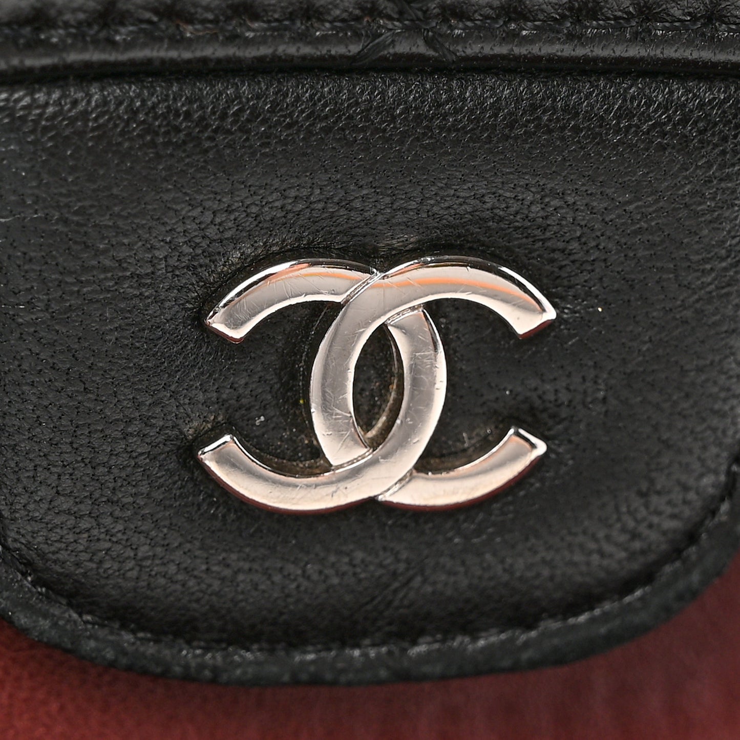 Lambskin Quilted Large Flap Wallet Black