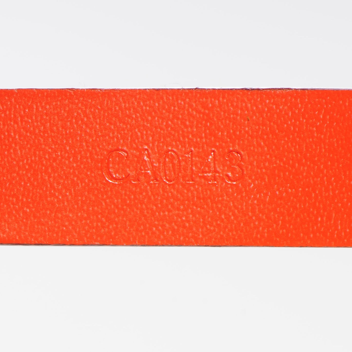 Calfskin Stamp It Bracelet 17 Piment
