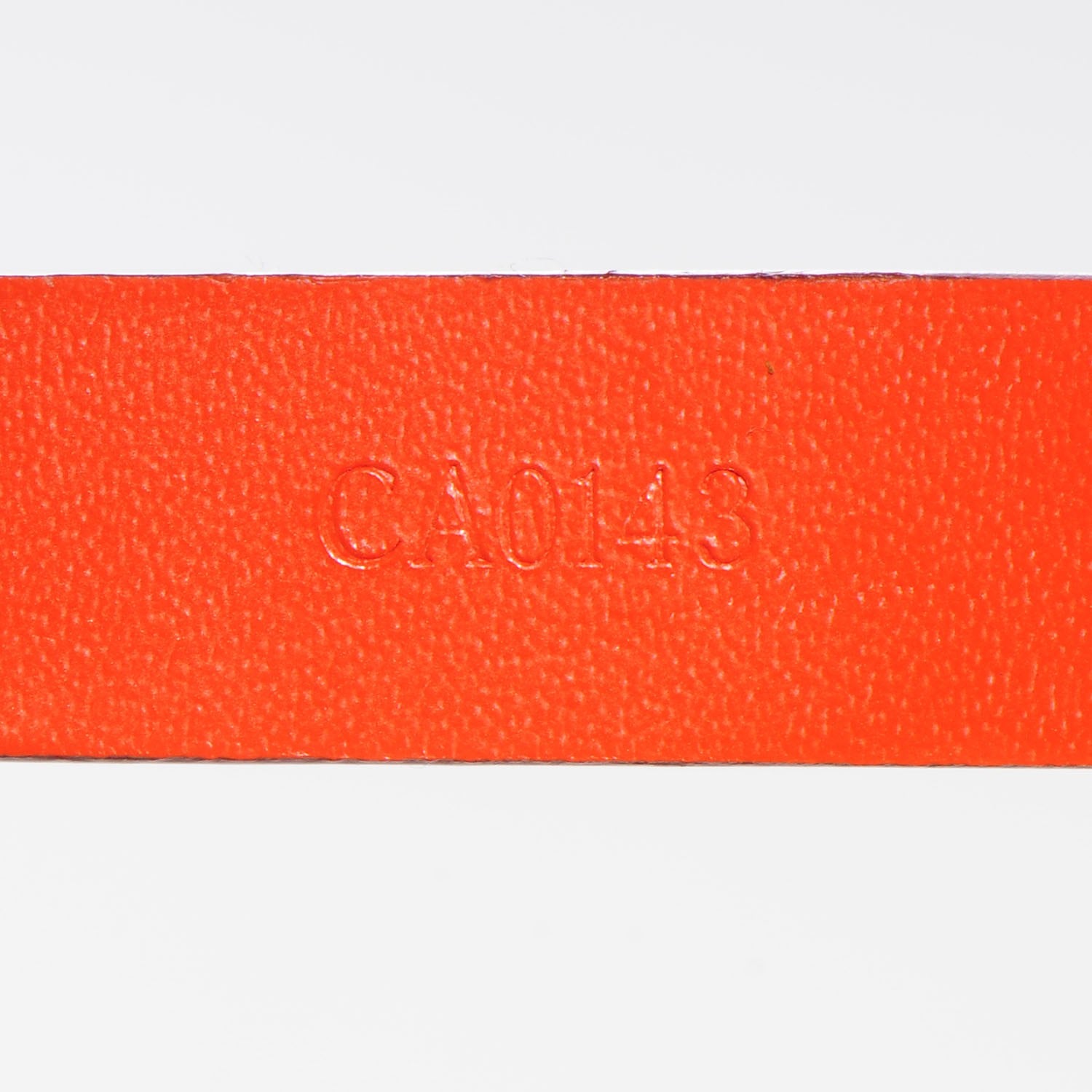 Louis Vuitton Calfskin Stamp It Bracelet 17 Piment 8 of 10
