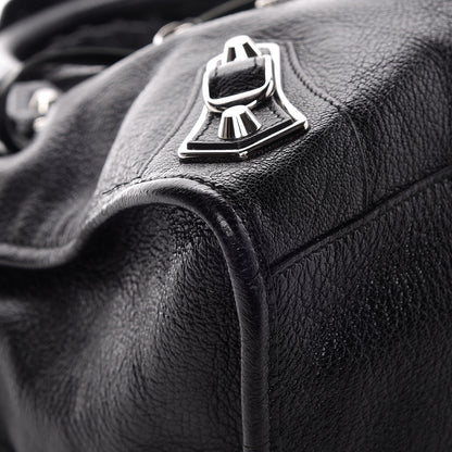 Balenciaga Chevre Silver Metallic Edge Hardware City Black 10 of 13