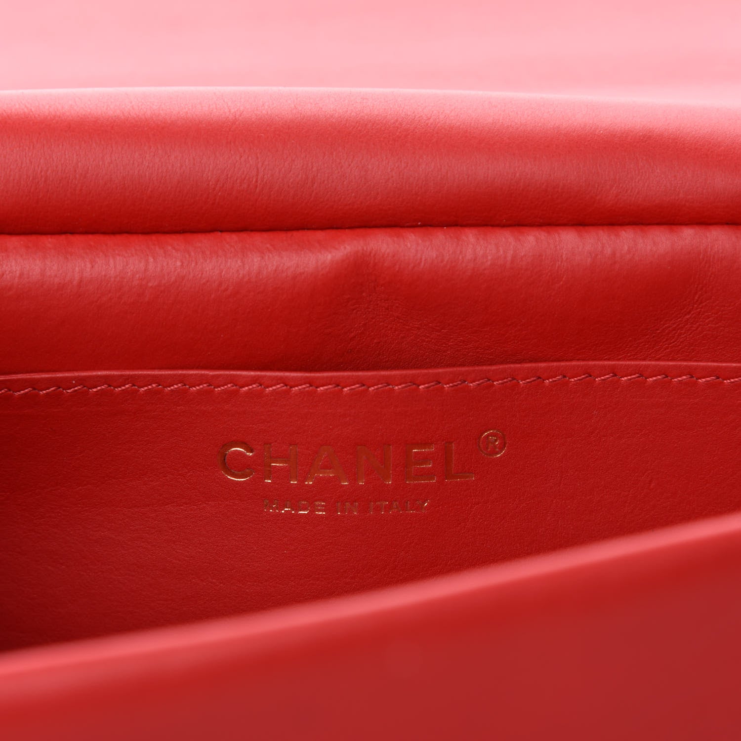 Chanel Calfskin Quilted Nailed CC Flap Bag Red 8 of 12