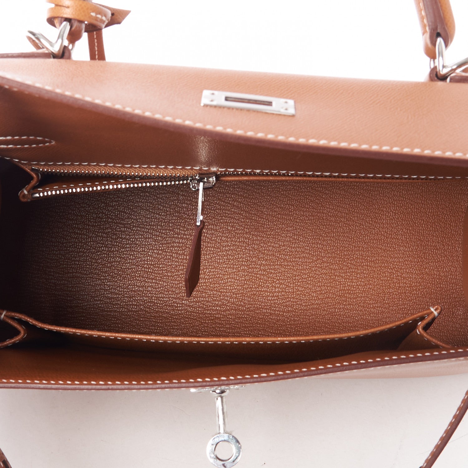 Hermes Madame Calfskin Kelly Sellier 25 Gold 13 of 32