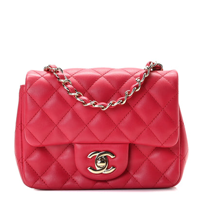 Chanel Lambskin Quilted Mini Square Flap Pink 1 of 8