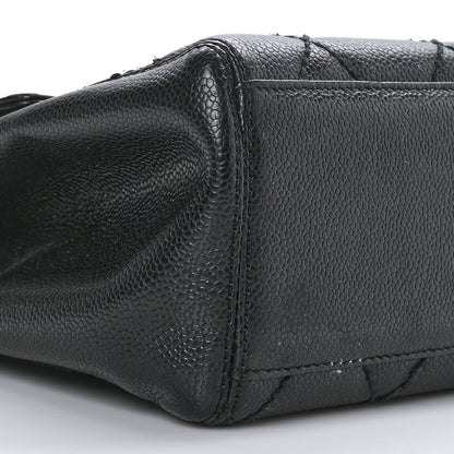 Chanel Caviar Quilted Jumbo Single Flap Bag Black 8 of 10