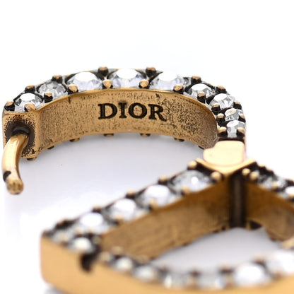 Christian Dior Crystal 30 Montaigne Earrings Gold 4 of 4