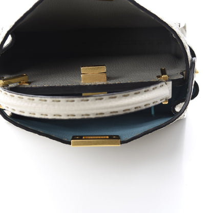 Fendi Cuoio Romano Selleria Medium Peekaboo Iconic Essentially Satchel Latte Laguna Tortora 6 of 11