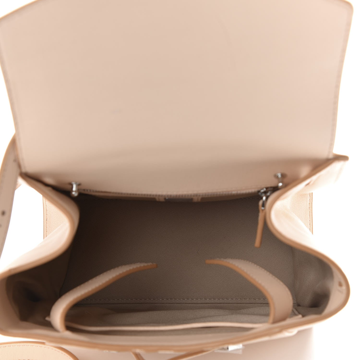 MCM Calfskin Essential Monogram Small Backpack Bisque 4 of 10