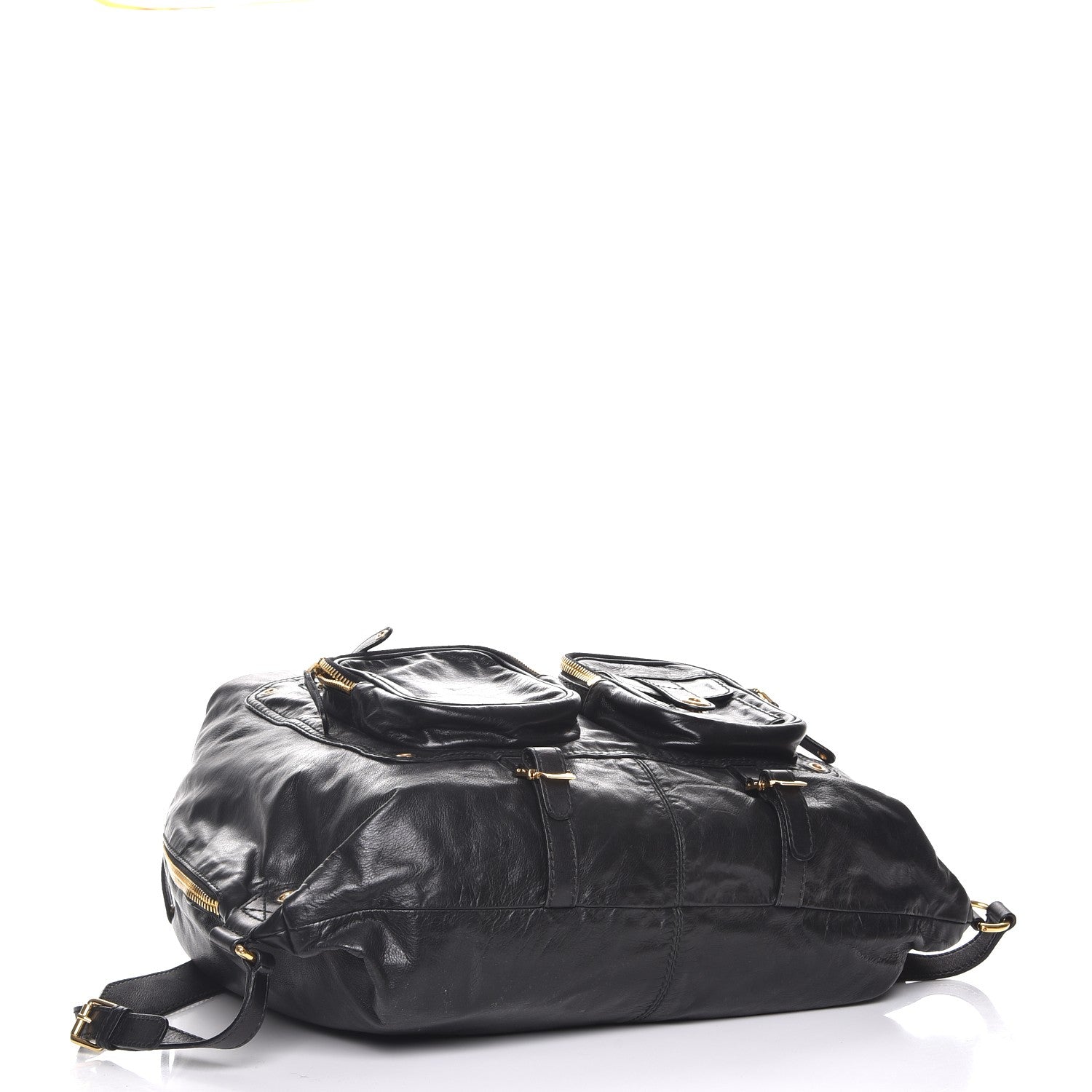 Gucci Lambskin Large Darwin Convertible Backpack Black 4 of 8