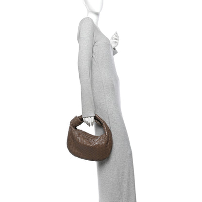 Bottega Veneta Nappa Intrecciato Teen Jodie Hobo Dark Taupe 2 of 10