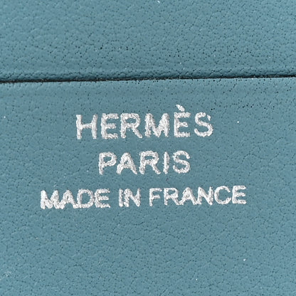 Hermes Swift Citizen Twill Card Case New Bleu Jean 7 of 10