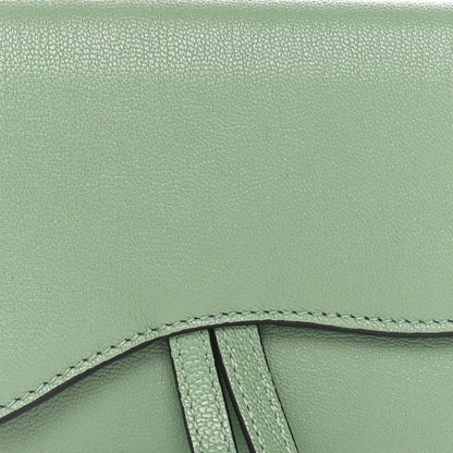 Christian Dior Goatskin Saddle Long Wallet Queen Mint 7 of 9