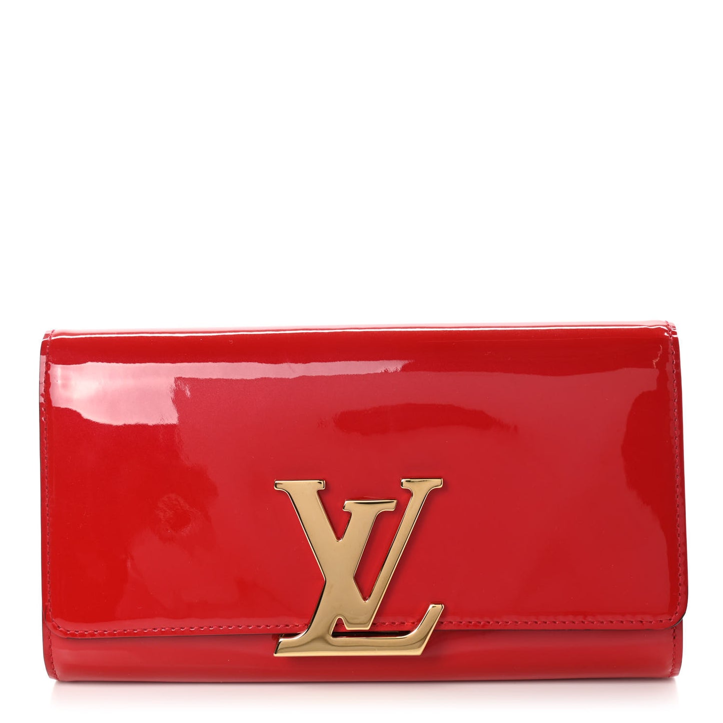 Patent Louise Clutch Cherry