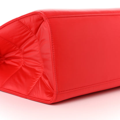 Telfar Nylon Large Puff Shopping Bag Red 8 of 9