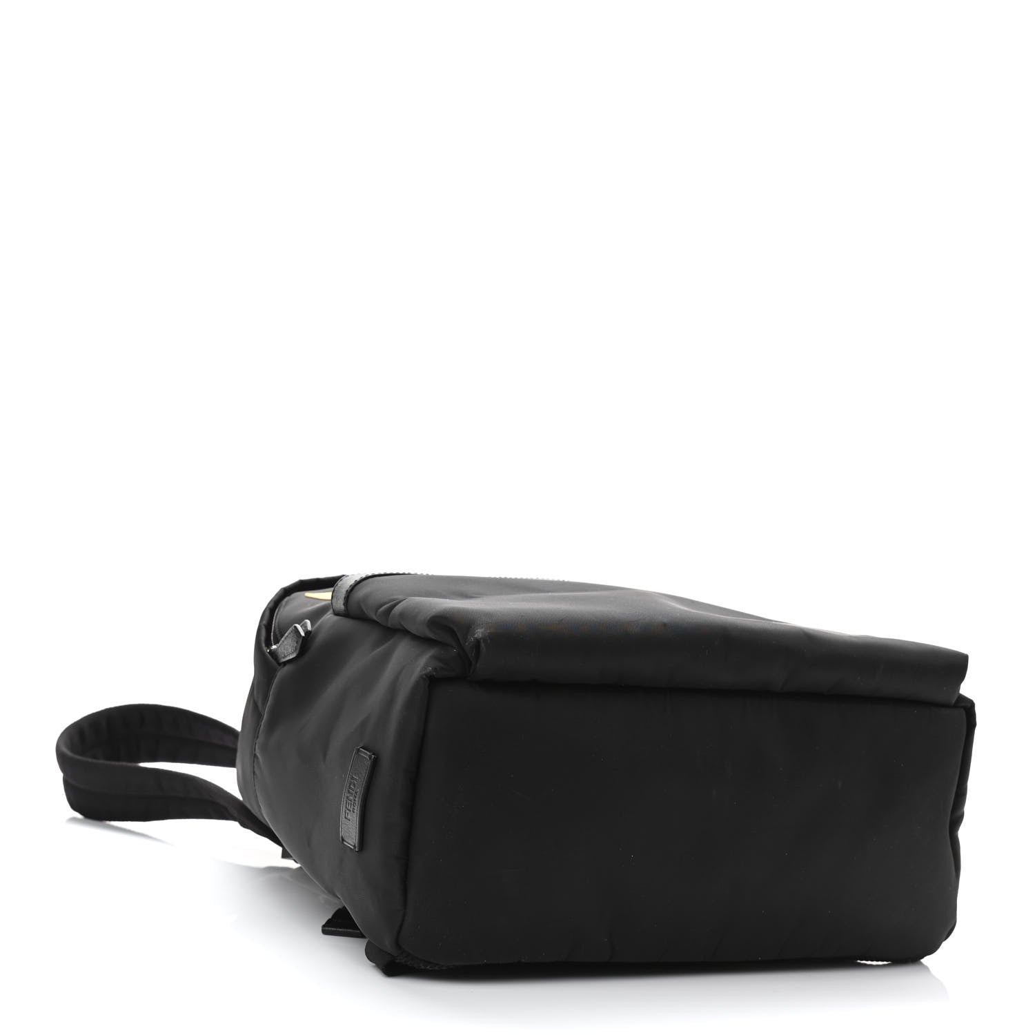 Fendi Nylon Vitello Elite Monster Eyes Rounded Backpack Black Yellow 4 of 10