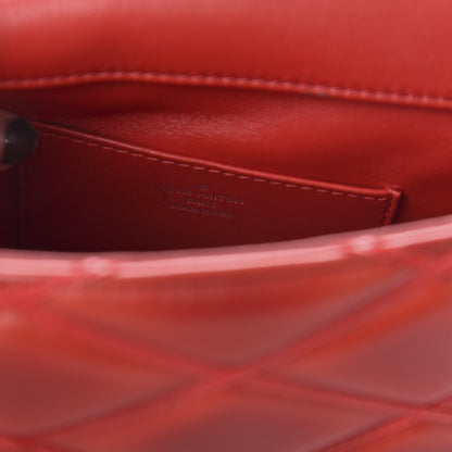 Louis Vuitton Lambskin Malletage GO-14 PM Red 9 of 10