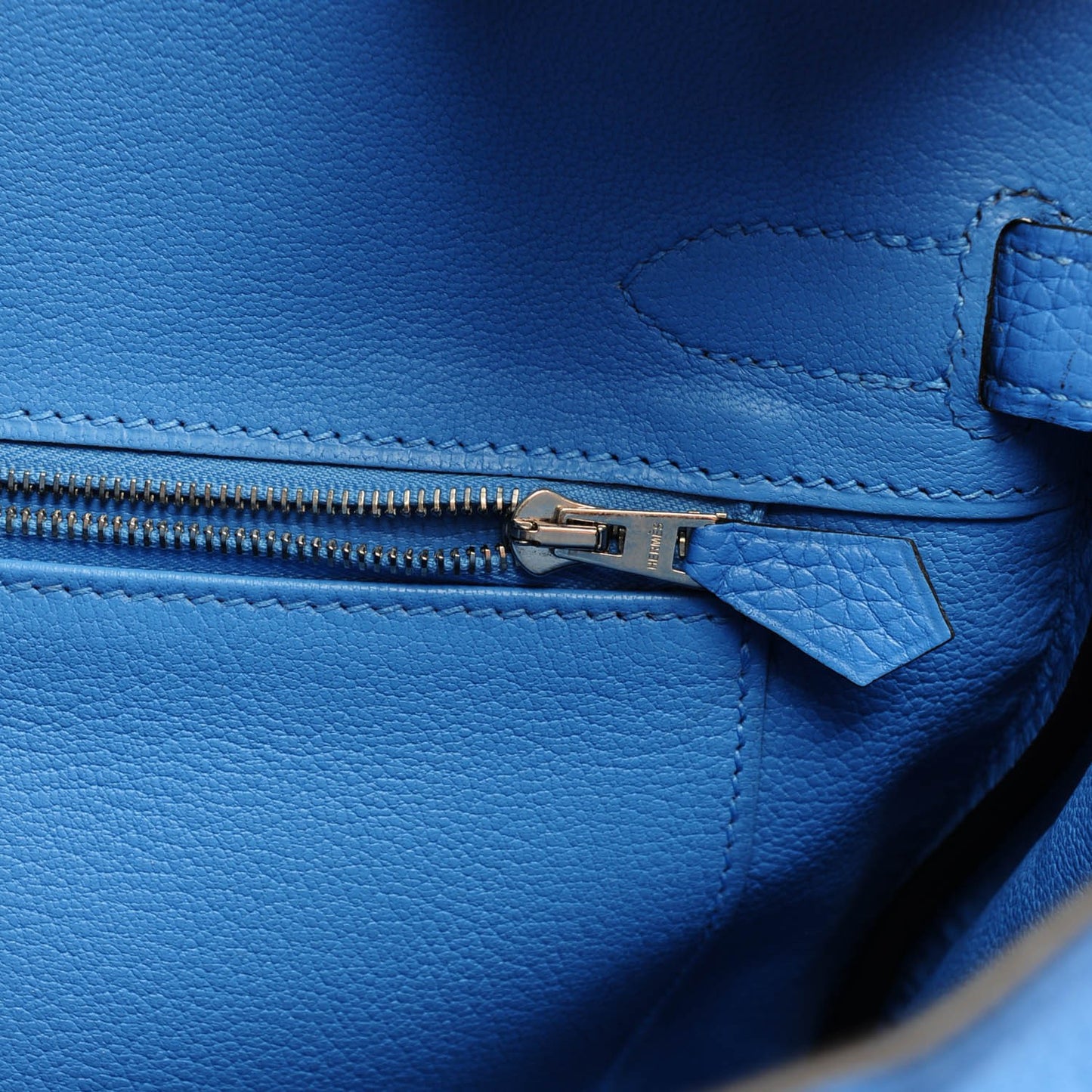 Taurillon Clemence Birkin 30 Bleu Paradis
