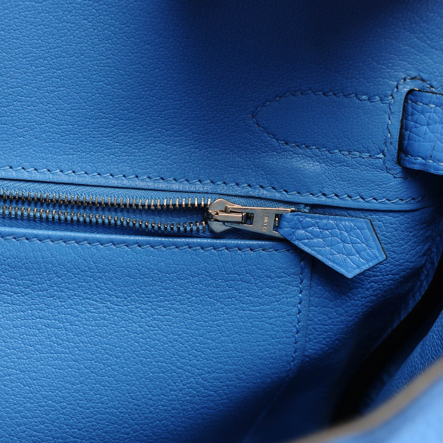 Hermes Taurillon Clemence Birkin 30 Bleu Paradis 11 of 23