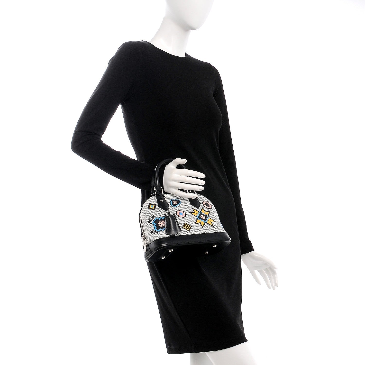 Louis Vuitton Epi Azteque Alma BB White 3 of 7