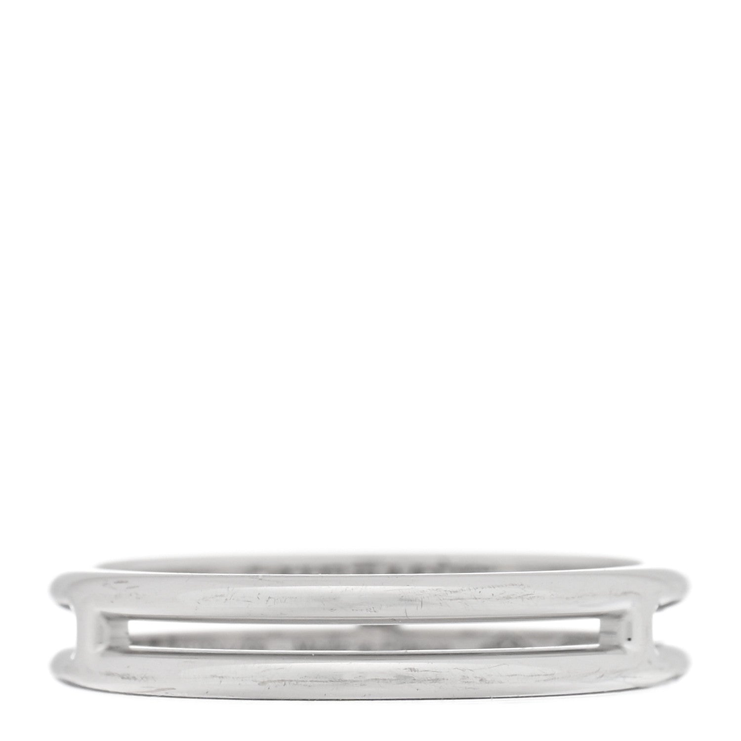 Hermes 18K White Gold Ariane Wedding Band Ring 53 6.5 1 of 4