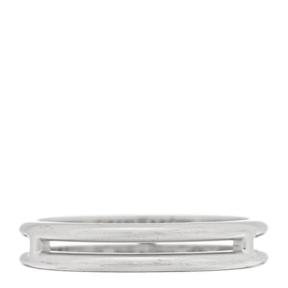 Hermes 18K White Gold Ariane Wedding Band Ring 53 6.5 1 of 4