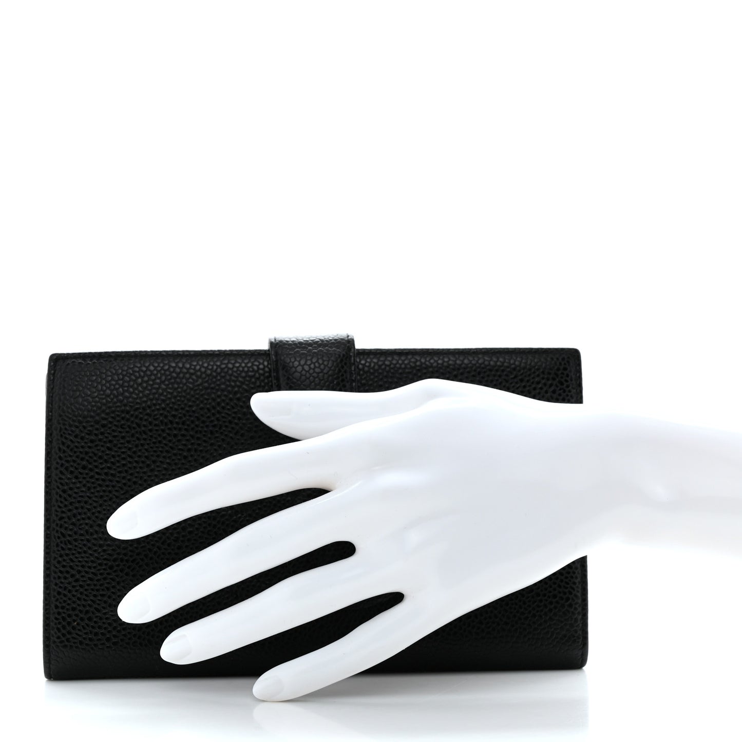 Caviar Timeless CC French Wallet Black