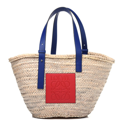 Loewe Raffia Basket Tote Bag Cream Multi 1 of 11