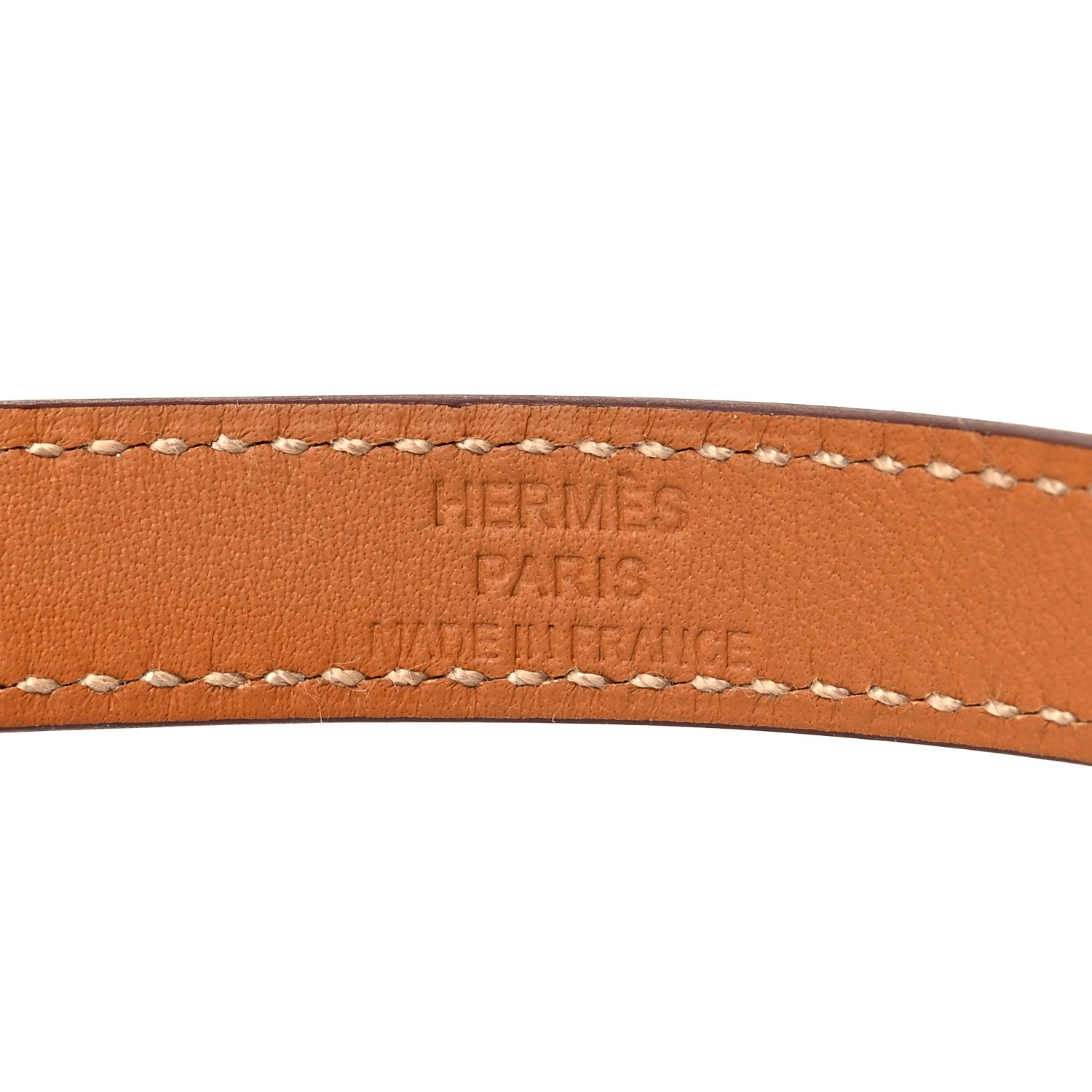 Hermes Epsom Kelly Double Tour Bracelet S Orange 4 of 6