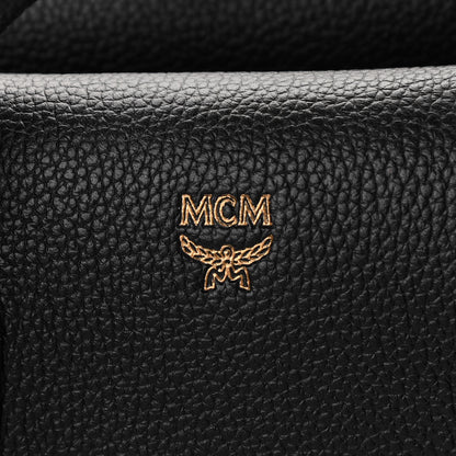 MCM Grained Calfskin Medium Milla Tote Black 6 of 11