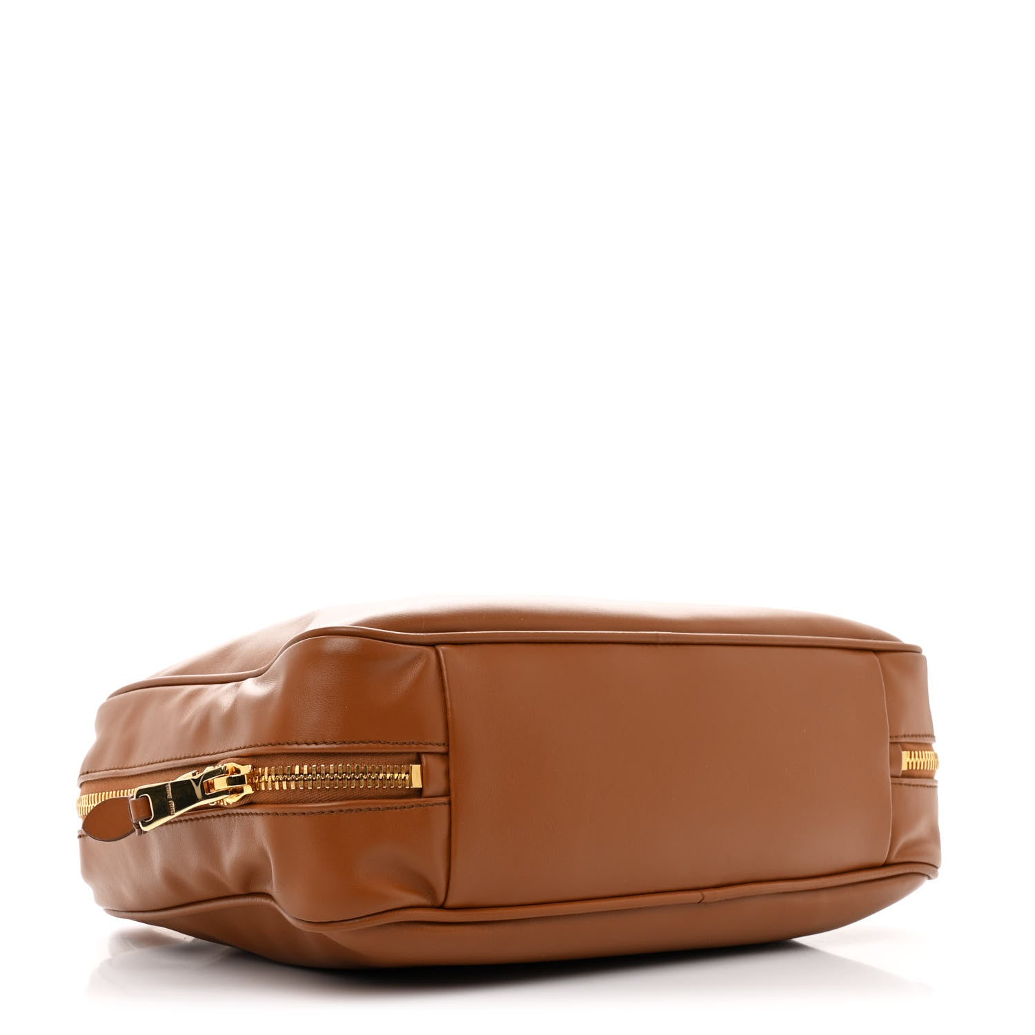 Miu Miu Soft Calf Softy Large Beau Top Handle Bag Cognac 4 of 9